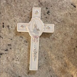 Precious Moments White Cross with Inspirational Text